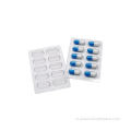 Pretisni omot s kapsulami za medicinske tablete z 10 vdolbinicami